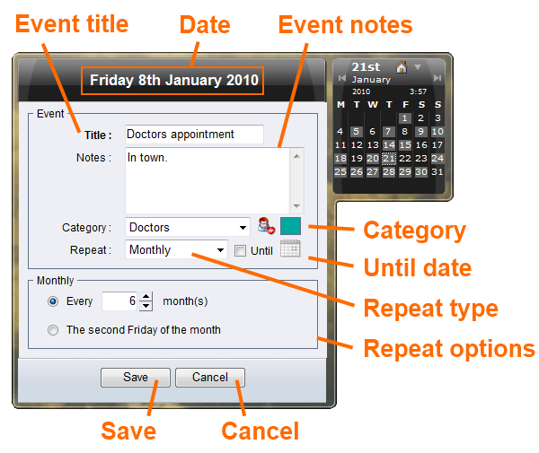 add event annotated screenshot