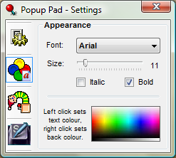 Font and Colours